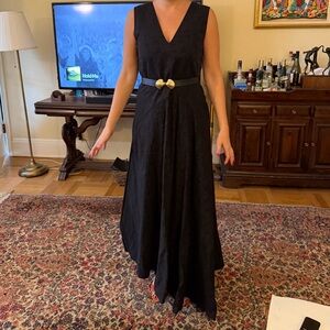 Theory Elegant Black Asymmetrical Dress